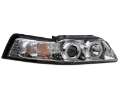 Picture of Raxiom 99-04 Ford Mustang Dual LED Halo Projector Headlights- Chrome Housing Clear Lens