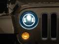 Picture of Raxiom 97-18 Jeep Wrangler TJ-JK Axial 7-Inch LED Headlights w-RGB Halo- Blk Hsng Clear Lens