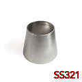 Picture of Stainless Bros 2in to 2-5in SS321 Transition Reducer 1-188in Overall Length - 16GA--065in Wall