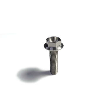 Picture of Ticon Industries Titanium Bolt Flanged M6x25x1TP 10mm 6pt Head