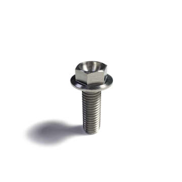 Picture of Ticon Industries Titanium Bolt Flanged M10x15x1-25TP 14mm 6pt Head