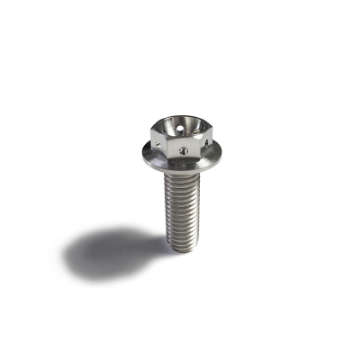 Picture of Ticon Industries Titanium Bolt Flanged M10x20x1-25TP 14mm 6pt Head Drilled