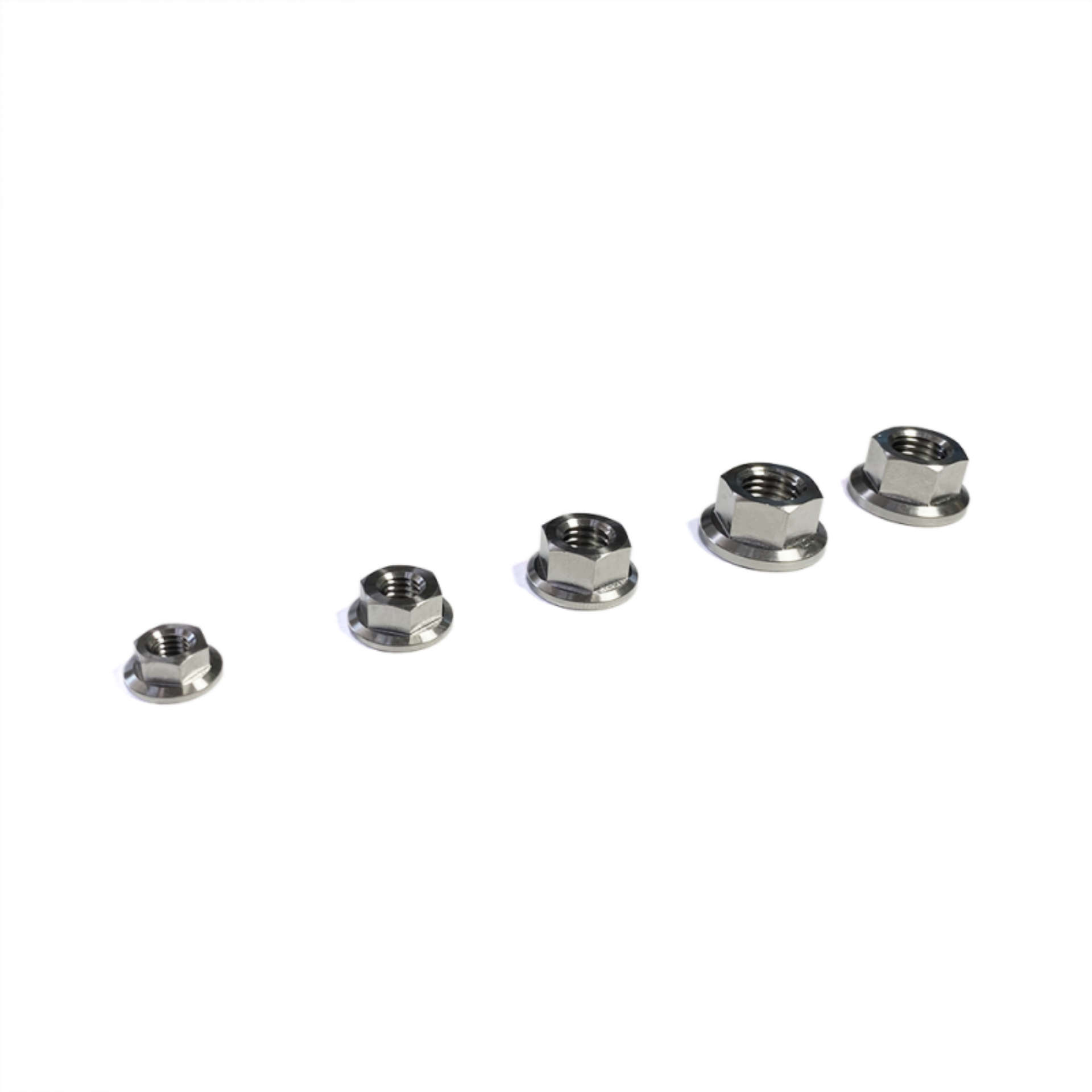 Picture of Ticon Industries Titanium Nut Flanged M5x-8TP 8mm 6pt Head