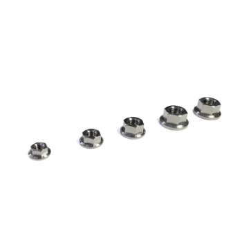 Picture of Ticon Industries Titanium Nut Flanged M8x1-25TP 14mm 6pt Head