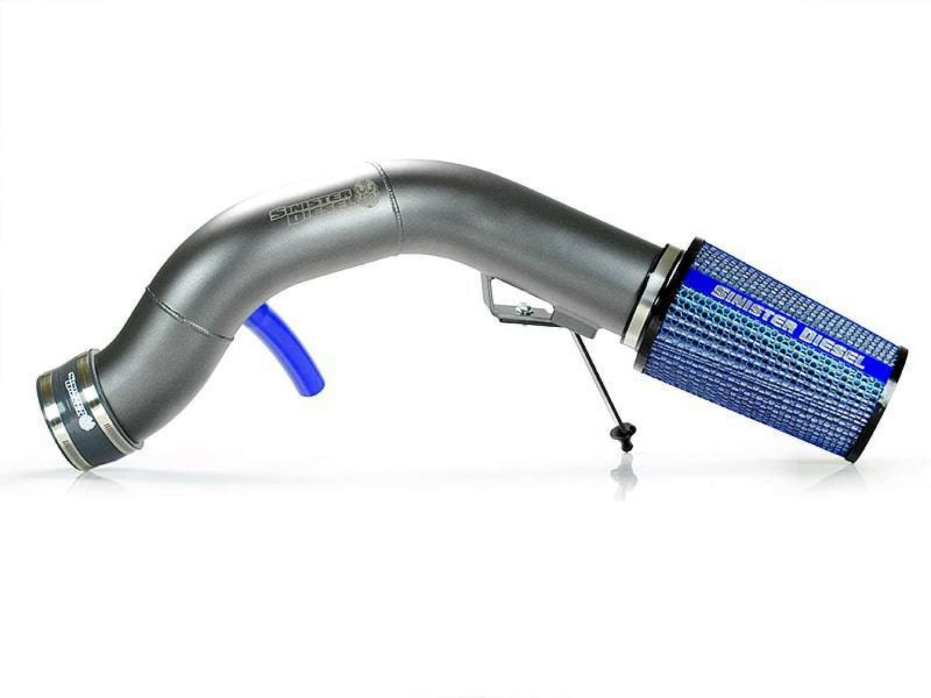 Picture of Sinister Diesel 03-07 Ford 6-0L Powerstroke Cold Air Intake - Gray