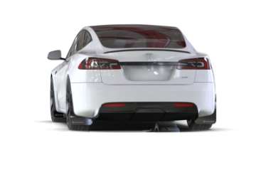 Picture of Rally Armor 21-24 Tesla Model S - S Plaid Black UR Mud Flap w-Red Logo