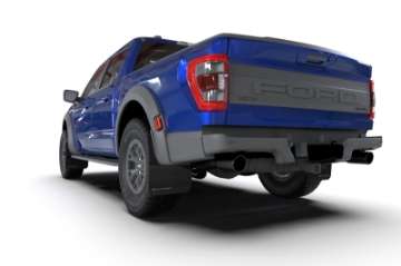 Picture of Rally Armor 21-24 Ford F-150 Raptor Gen 3 Black UR Mud Flap w-Dark Grey Logo