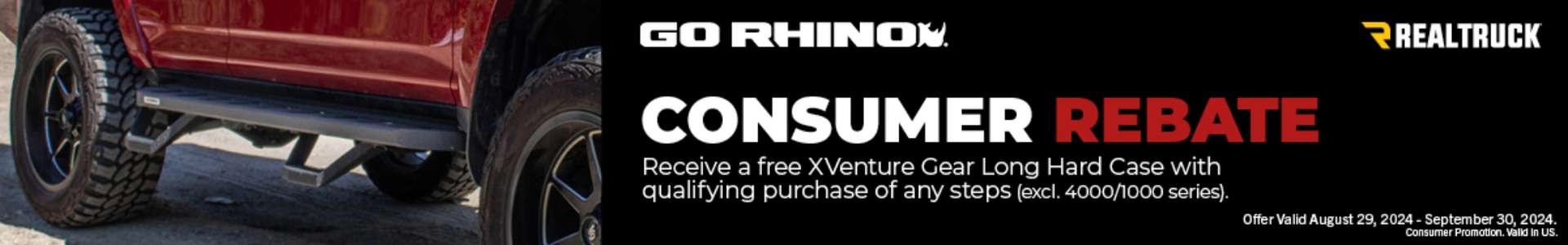 GoRhino XVenture Free Case September 2024 Rebate