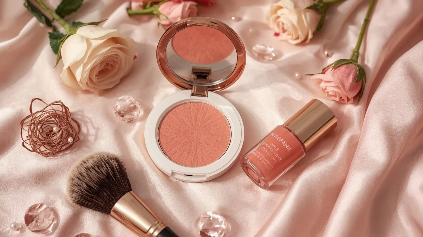 Blush on lokal Indonesia dalam bentuk powder dan liquid dengan warna yang flattering