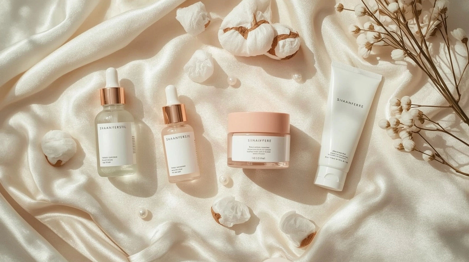Skincare base sebelum makeup — toner, serum, moisturizer, dan sunscreen untuk kulit smooth