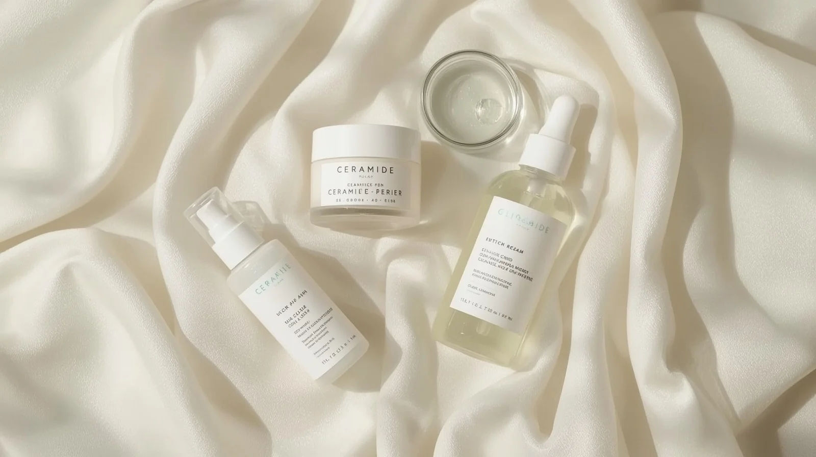 Produk skincare ceramide dan hyaluronic acid untuk memperbaiki dan menjaga skin barrier tetap sehat