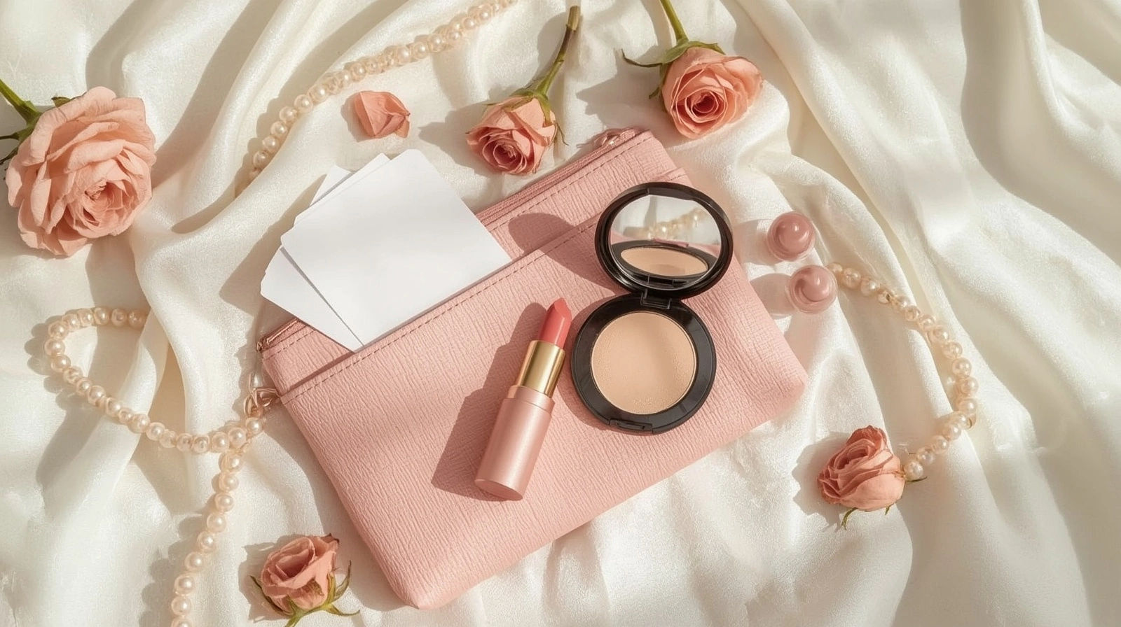 Tips touch-up makeup di siang hari dengan blotting paper dan compact powder