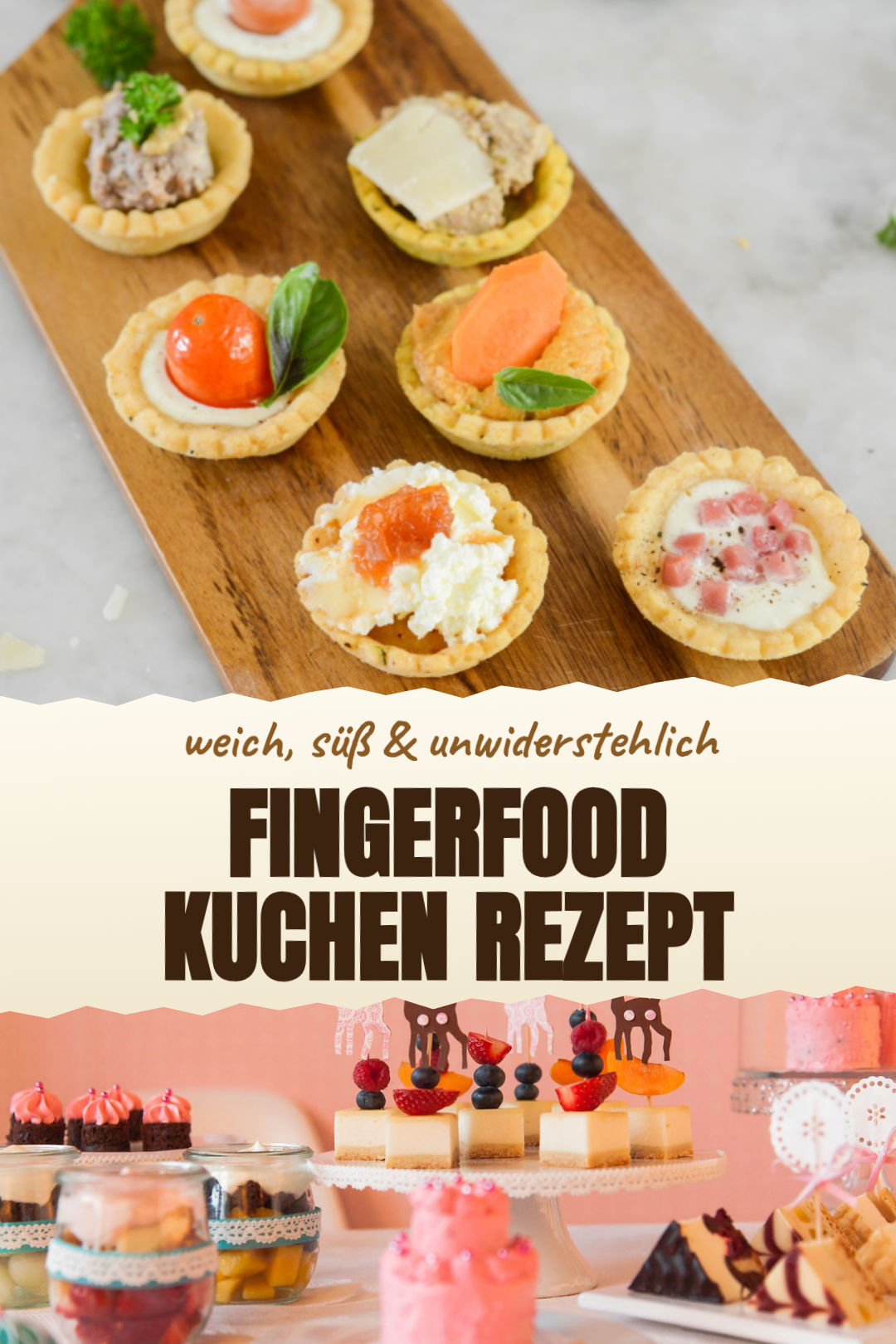 Kleine Fingerfood-Kuchenwürfel mit Zitrone und Vanilleguss als fertiges Gericht