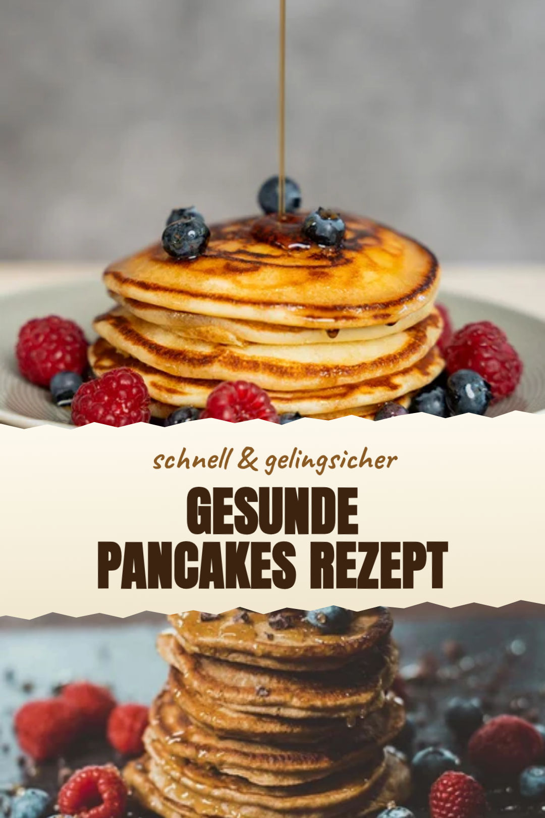 Haferflocken-Bananen-Pancakes mit Skyr als fertiges Gericht