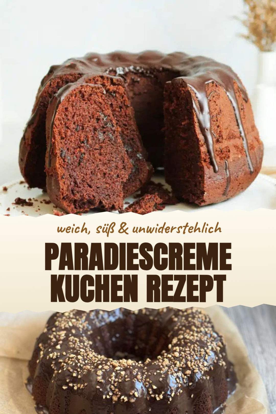 Vanille-Paradiescreme-Gugelhupf mit feiner Glasur als fertiges Gericht