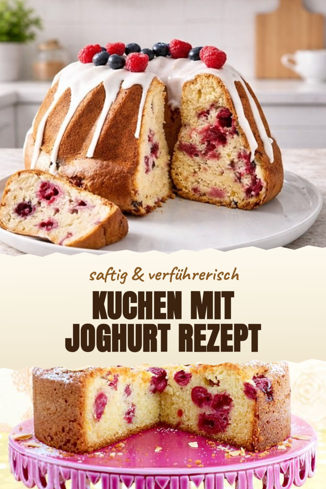 Joghurtkuchen mit Zitrone und Öl fertig angerichtet