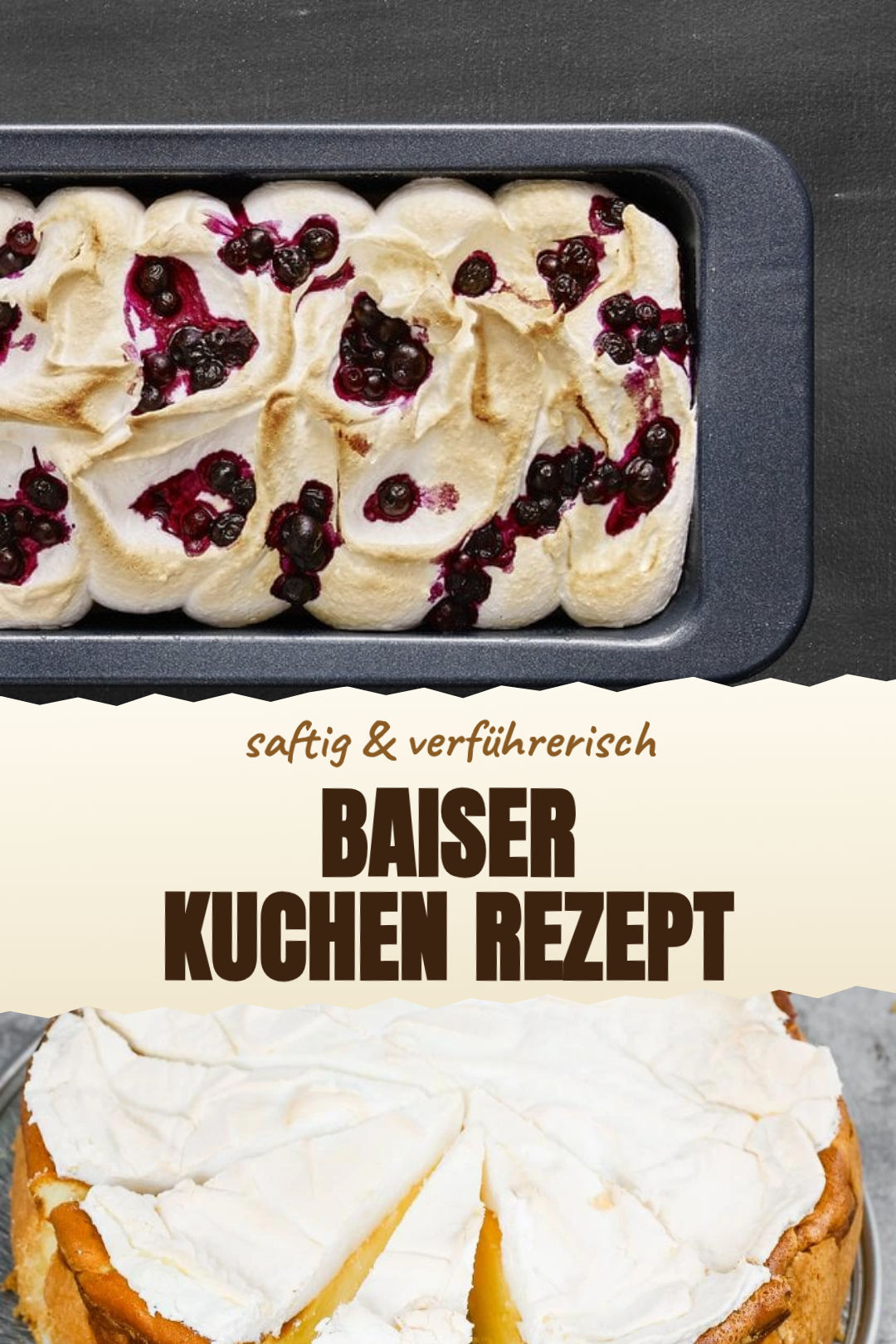 Baiser-Kuchen mit Beeren und knuspriger Baiserhaube