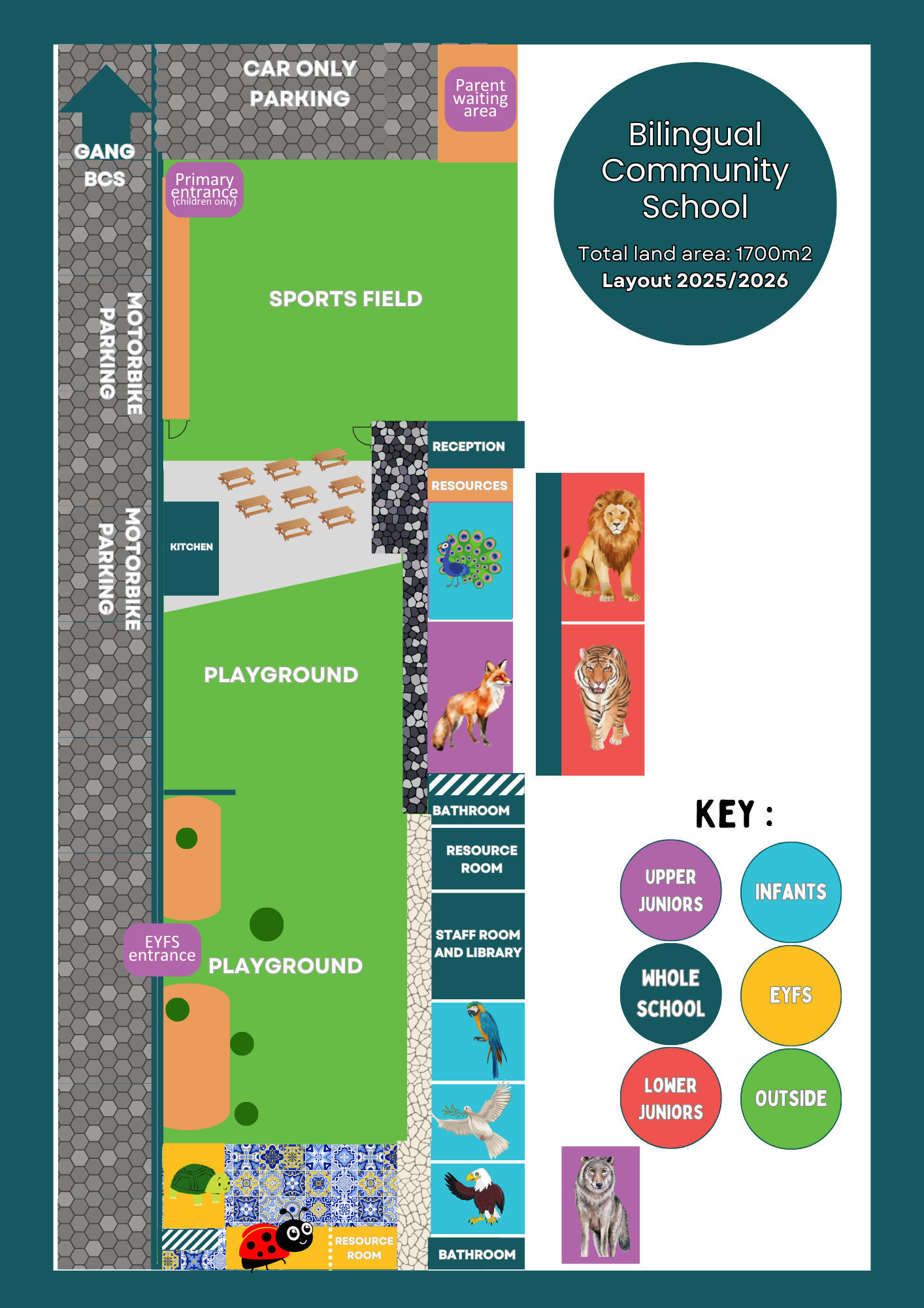 English campus layout preview