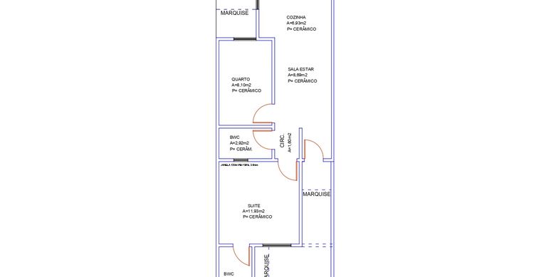 Casa em Toledo-Pr no bairro Pinheirinho  - Rua Antonio V. De Araujo, 0560, UN 01