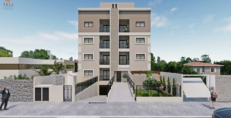 Apartamento em Toledo-PR no bairro JD Pancera - Rua Guaira - Residencial Solar dos Arcos, 1590, Ap 44 (Frente lado Direito)