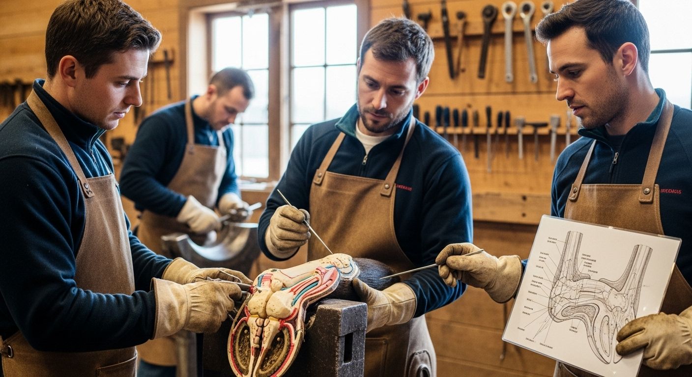 Anatomy of Hoof Horse Detailed Sole Diagram