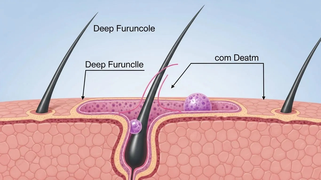 Boil Inside Buttocks Follicular Infection Care