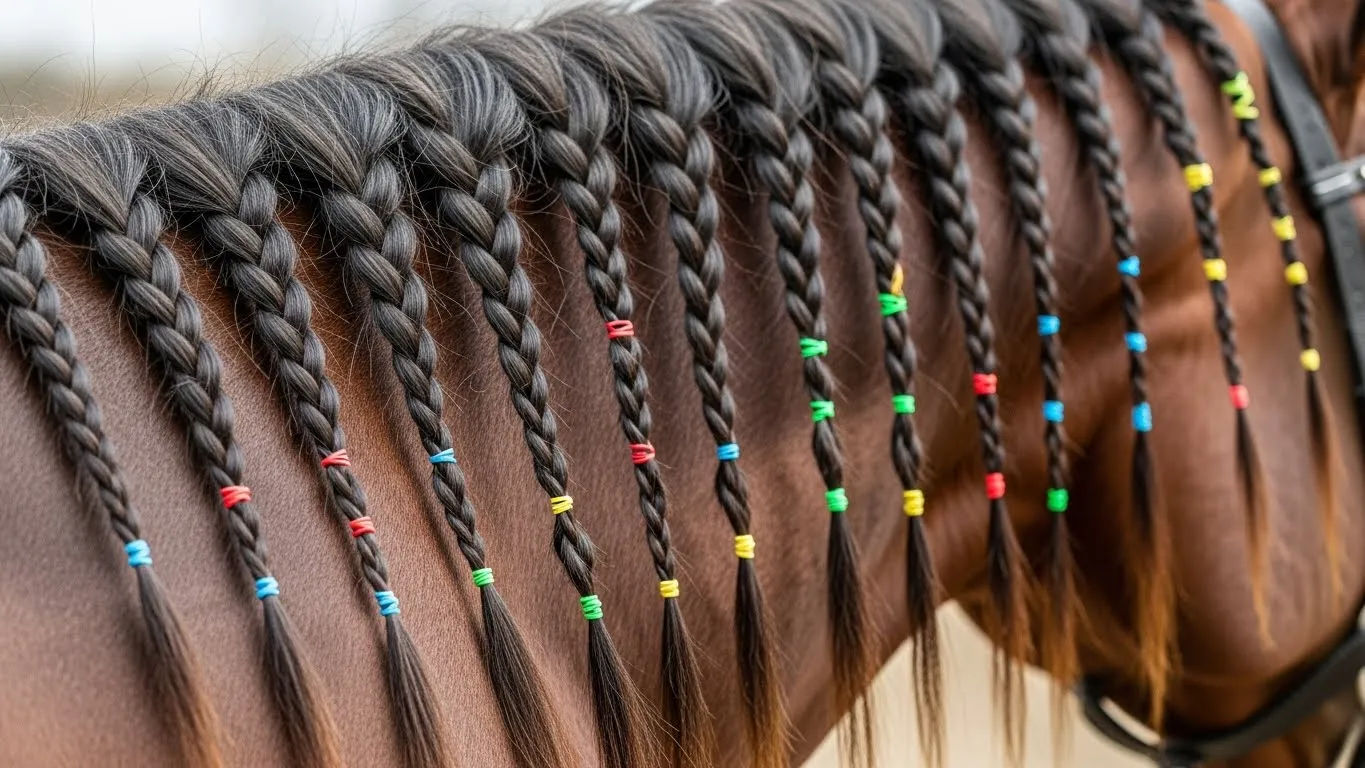 Braiding a Mane Step by Step Tutorial