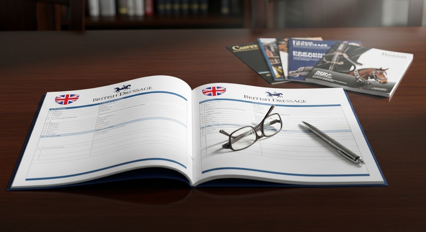 british dressage schedules