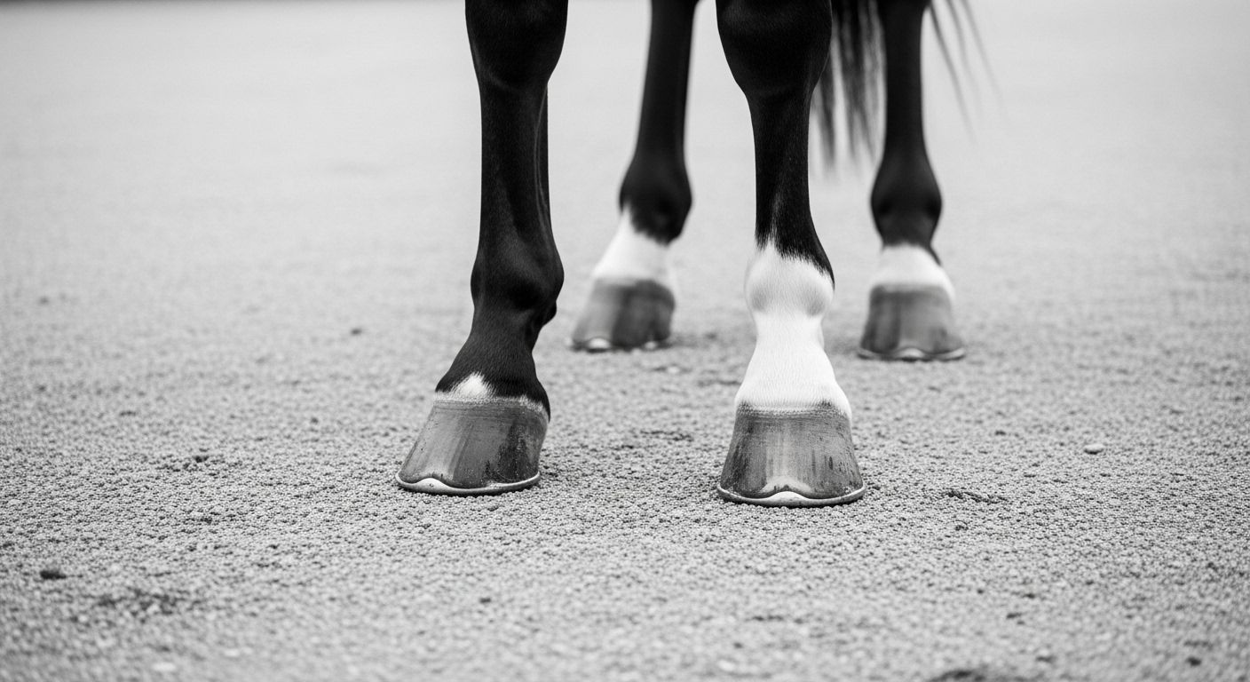 diagram of a horse hoof