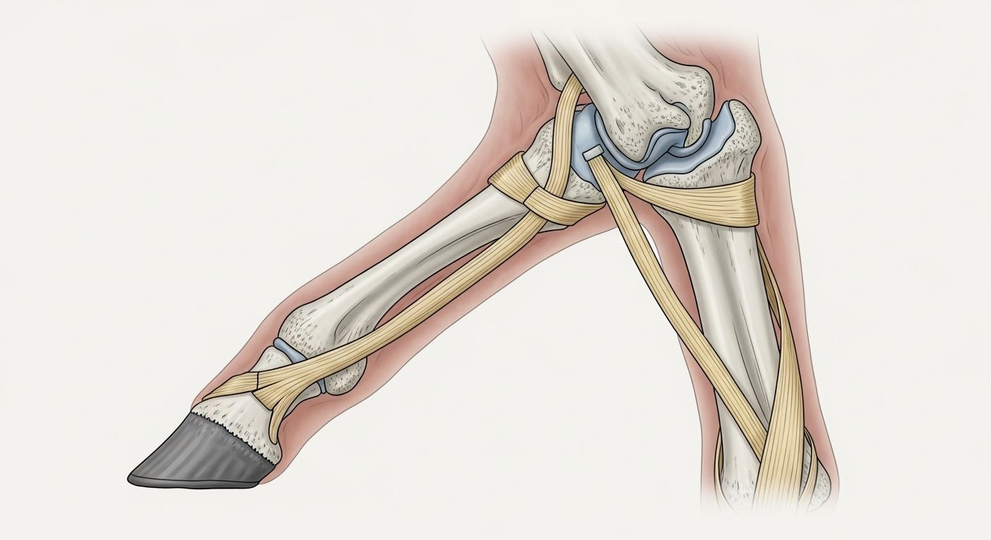 Equine Hock Anatomy Detailed Joint Diagram