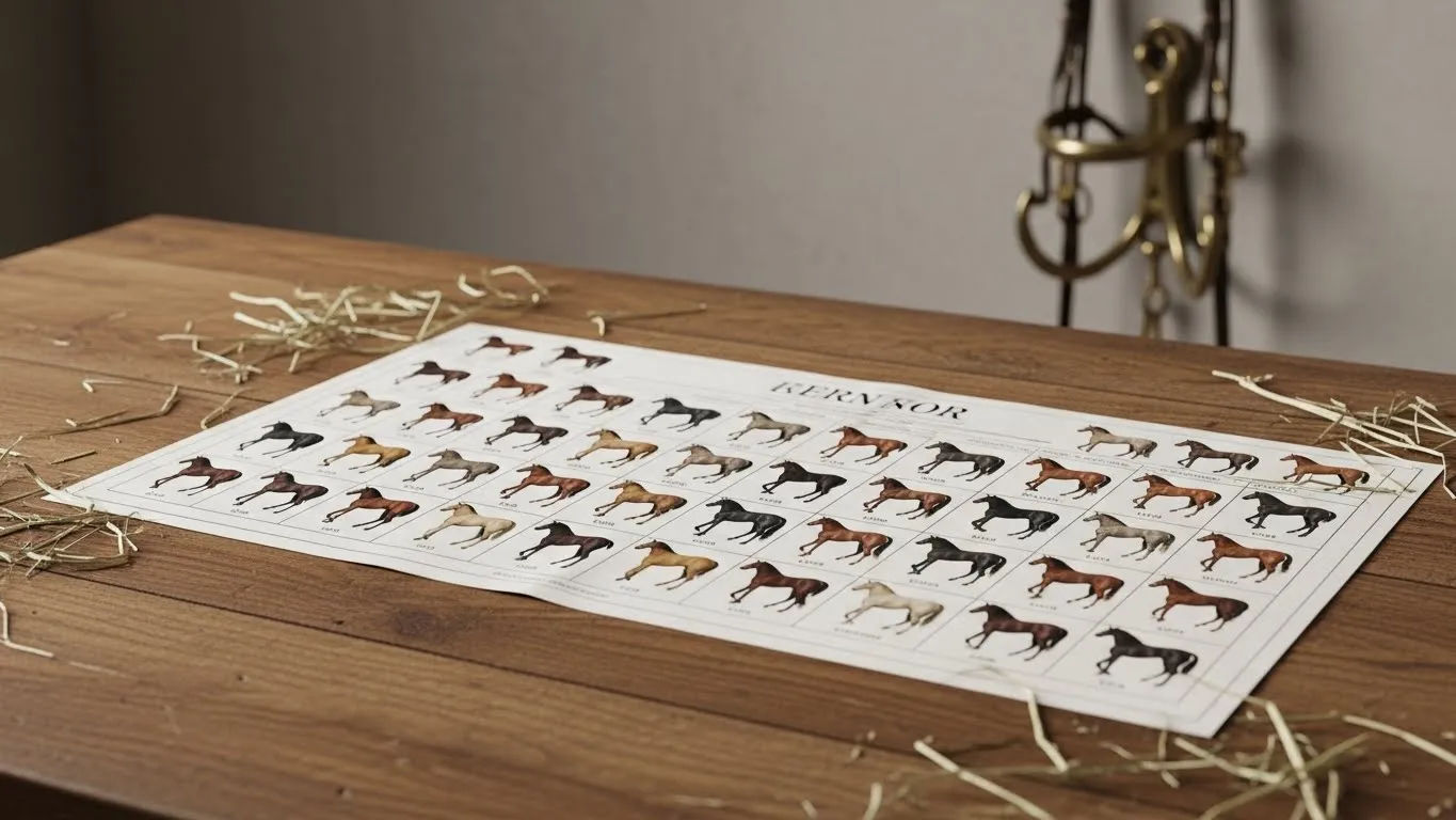 horse coat color chart