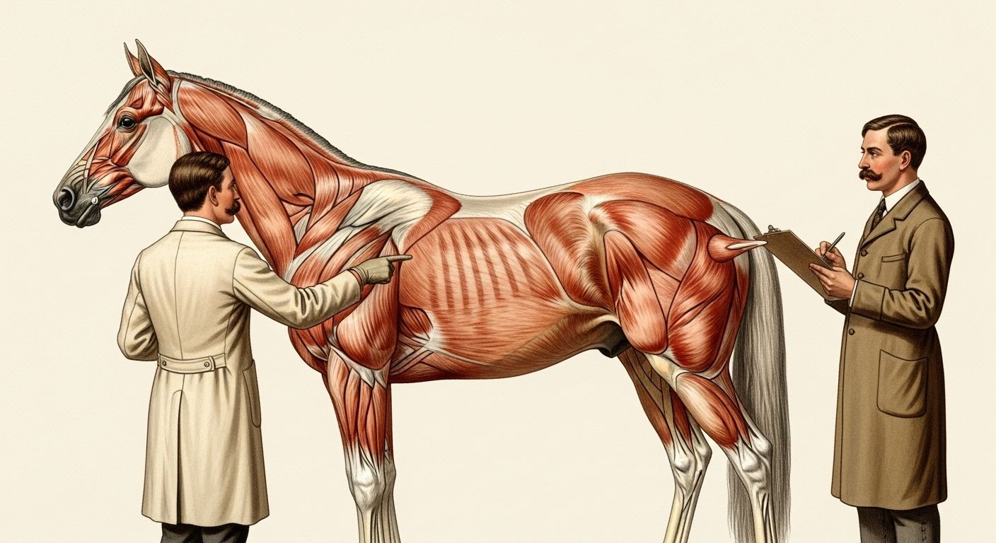 Horse Musculature Anatomy Muscle Group Map