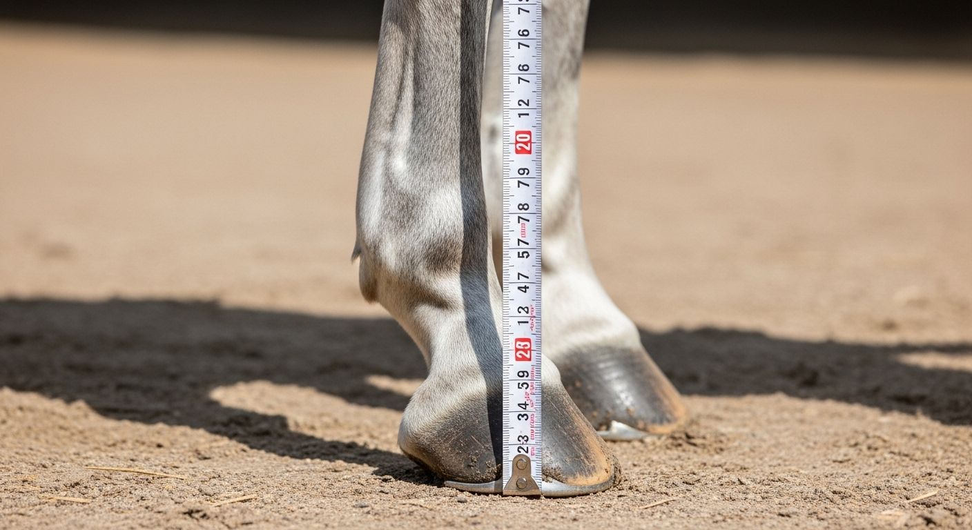 measuring horses in hands