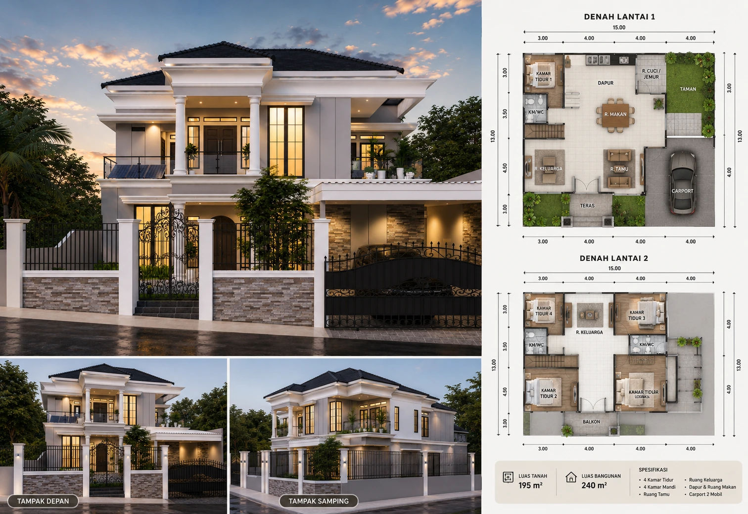 Jasa desain Arsitektur rumah di Jember oleh RIM Indonesia