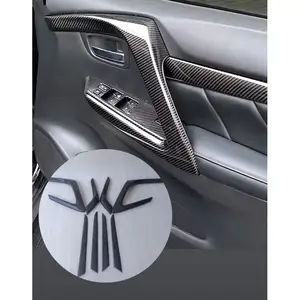 cover handle bar list dortrim carbon pajero sport 2016 - 2025 interior pajero carbon