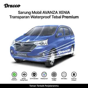 Sarung Mobil MPV AVANZA XENIA | Cover Transparan Premium Bahan Tebal Tali 4 Roda Bonus Tas