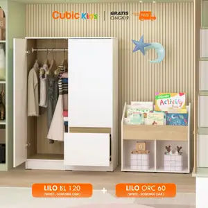 Cubic Set Kamar Tidur Anak / Paket Kamar Anak 9 / LILO BL 120 + LILO ORC 60 SET