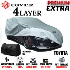 Cover Mobil Outdoor Tebal 4 Layer Cover Mobil Toyota Innova Avanza Veloz Rush Agya Calya Raize