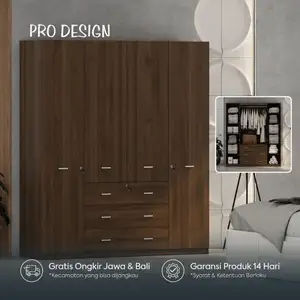 Pro Design Belvis BLVWD 190 Lemari Pakaian 4 Pintu