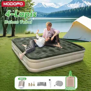 MODOFO Outdoor hijau Matras Kasur Pompa Tidur Kasur Angin Bisa Tahan Inflatable Bed Tiup