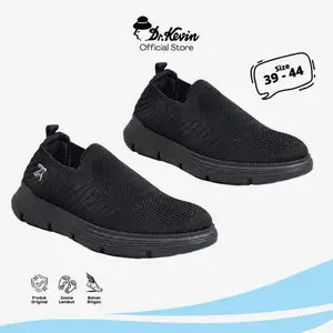 Dr. Kevin Sepatu Sport Pria Men Sneakers Sekolah Flyknit Slip On 889-090