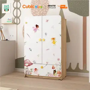 Cubic KIDS Lemari Bergambar / Lemari Anak 3 Susun / PONYO BL 120