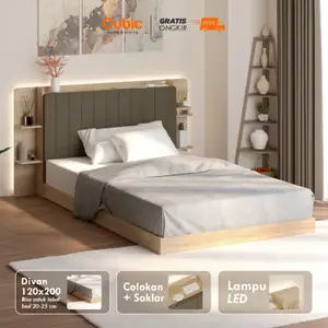 Cubic Dipan Kasur 120 X 200 / Ranjang Tempat Tidur / LUNA HBD 122