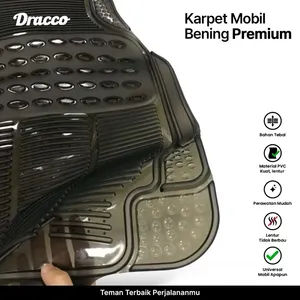 Karpet Mobil Bening Premium DRACCO Tebal Anti Slip-Universal LenturTidak Berbau Mudah Dibersihkan