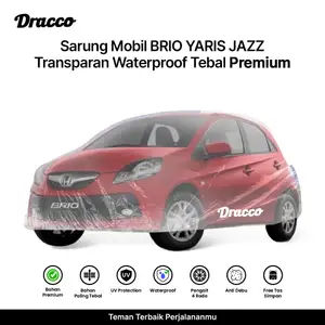 sarung mobil honda BRIO waterproof transparan tebal premium car cover free tas simpan