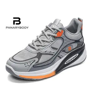 PANARYBODY Sepatu Pria Pelajar Sekolah Sneakers QNR30 Sepatu Sneakers Cowok Kekinian Modis Hitam Abu