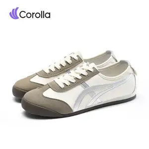 COROLLA Tiger-66 Sepatu Sneakers Wanita Pria Unisex Sekolah Kuliah Main Outdoor Sepatu Tali Korean Style Multifungsi Ringan Biru Putih Coklat Hitam