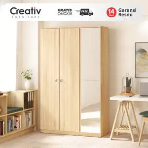 Cubic Lemari Pakaian Minimalis / Wardrobe Baju 3 Pintu - Creativ ACURA LP 300
