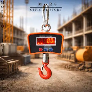 Timbangan Gantung Digital Elektronik OCS 500 KG Besi Digital LED Orange LCD Electronic Hanging Crane Scale 500Kg GARANSI
