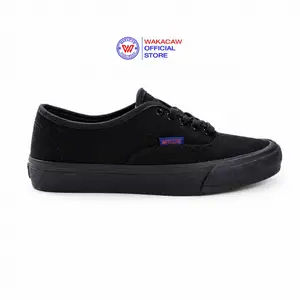 WAKACAW Autentik Patromax All Black - Sepatu Sekolah  Sepatu Sneakers Casual Pria Dan Wanita
